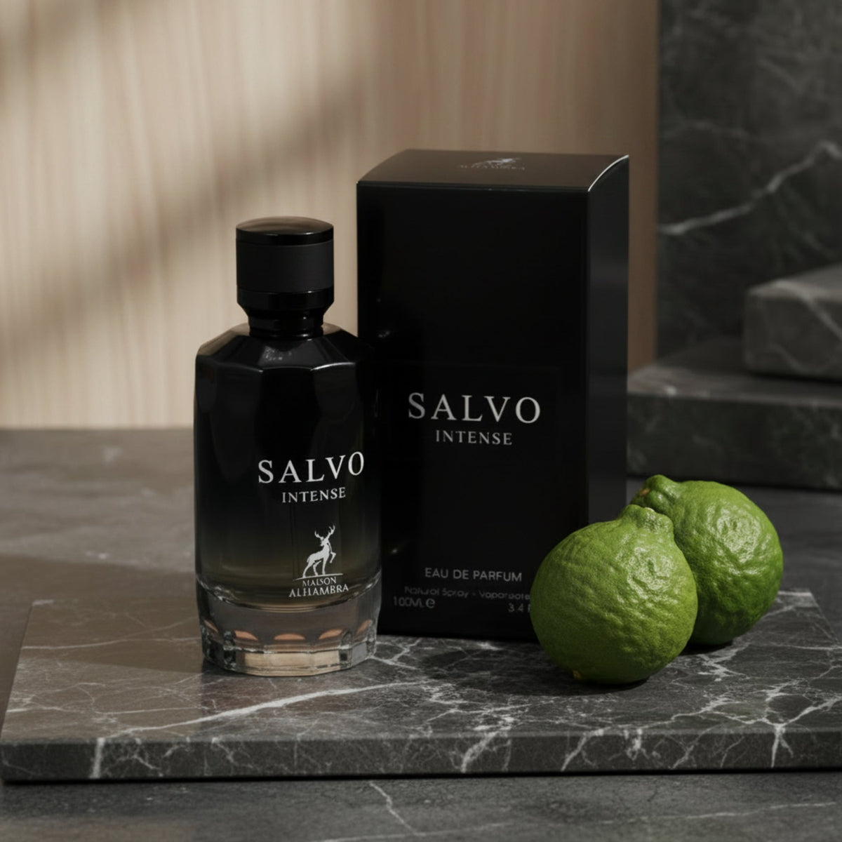 Salvo Intense by Maison Alhambra cologne for men EDP 3.3 / 3.4 oz New in Box