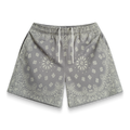 Screenprinted Paisley Concrete Shorts