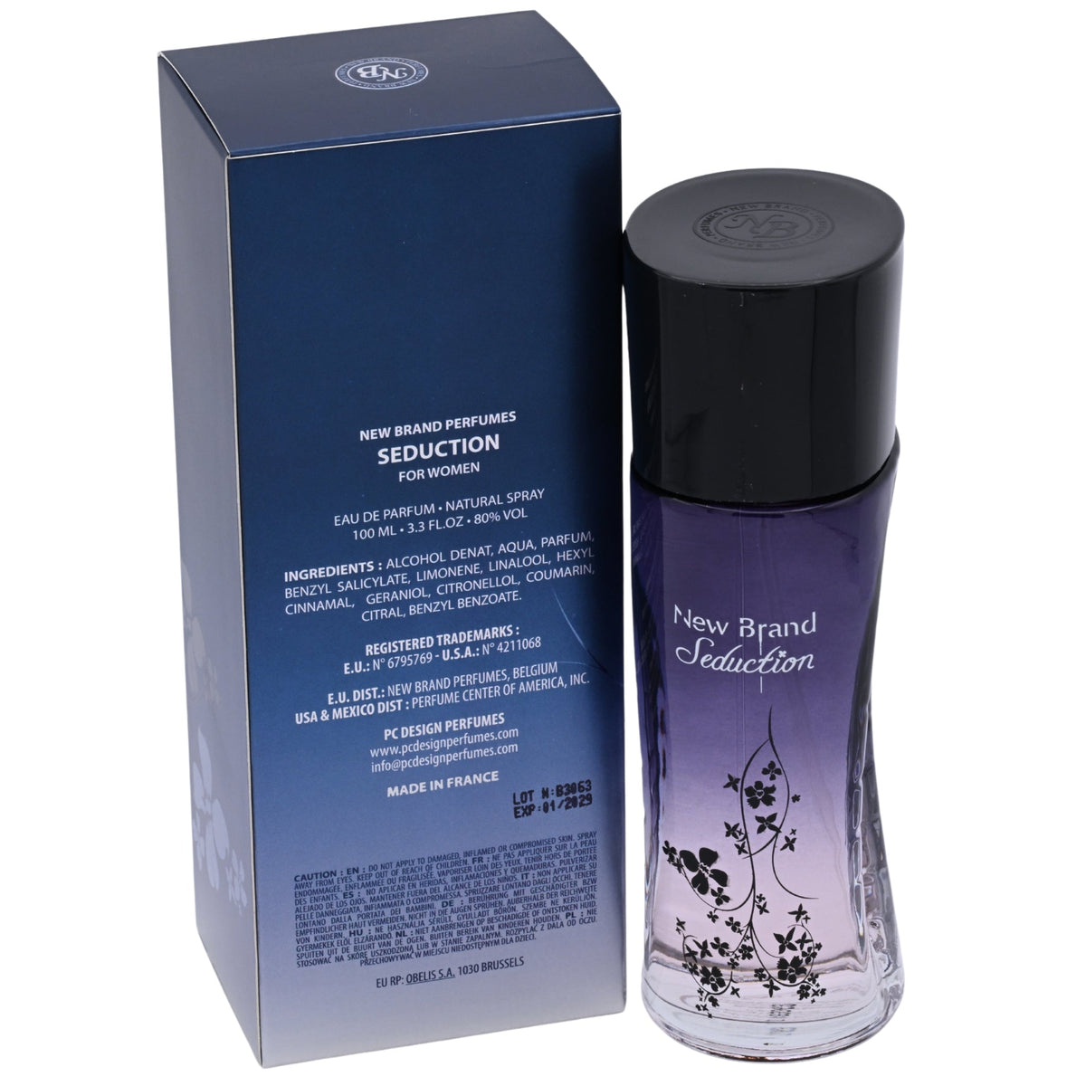 Seduction by New Brand perfume for women EDP 3.3 / 3.4 oz New In Box