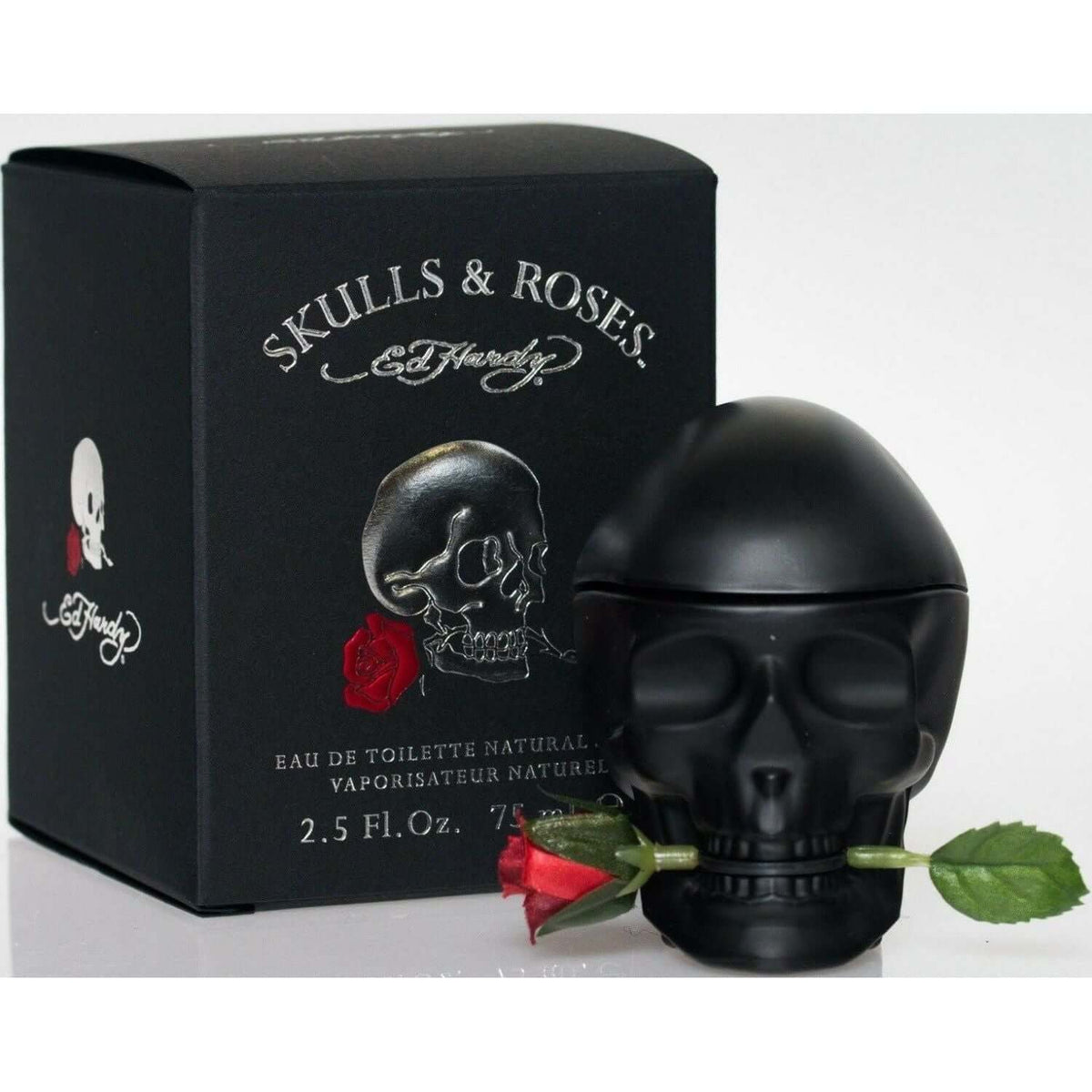Ed Hardy Skulls & Roses Christian Audigier cologne for men EDT 2.5 oz New in Box