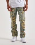 UNITED COTES  Smugglers Moon Slim Distressed Denim