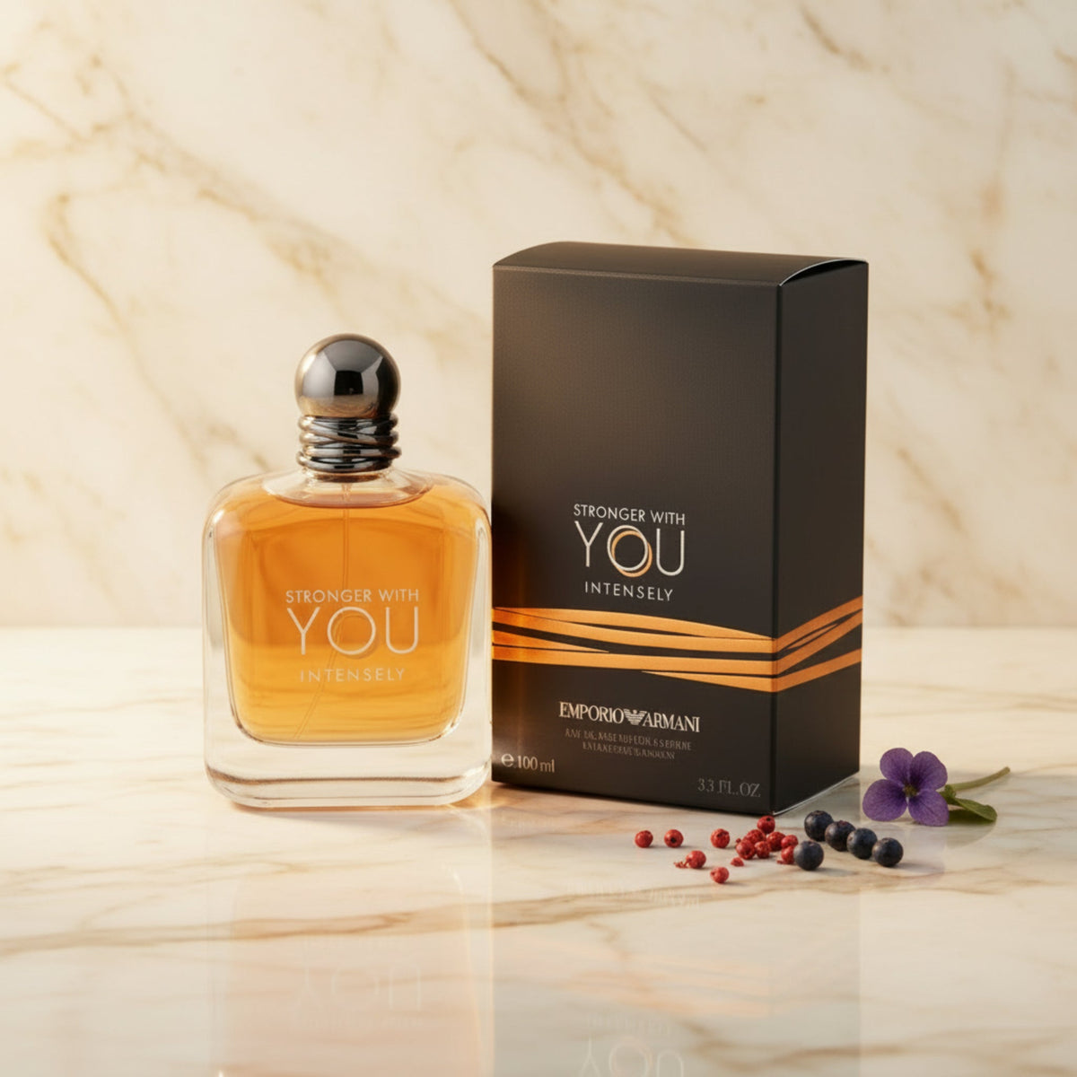 Stronger With You Intensely by Armani cologne men EDP 3.3  / 3.4 oz New in Box