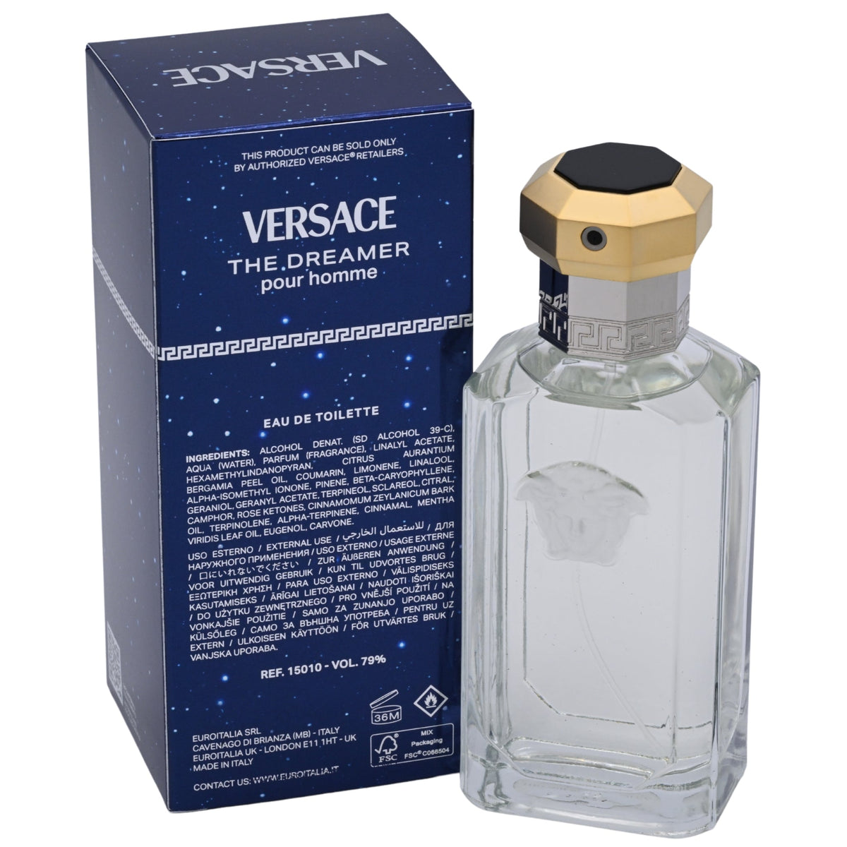 The Dreamer by Versace cologne for men EDT 3.3 / 3.4 oz New In Box