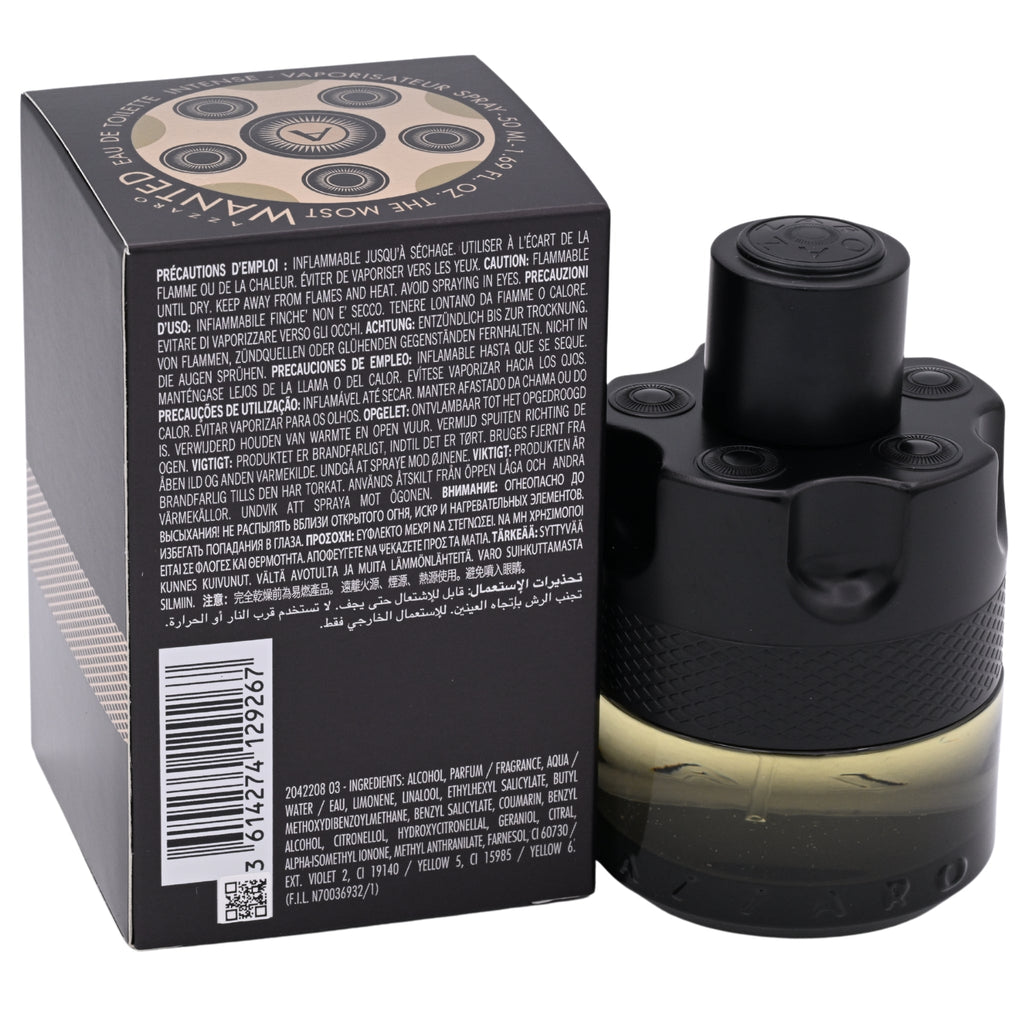 The Most Wanted by Azzaro for men EDT intense 1.69 oz New in Box