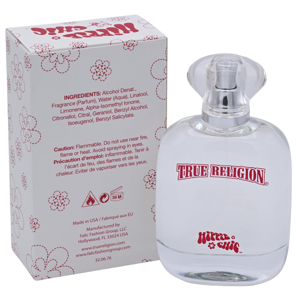 True Religion Hippie Chic 3.3 / 3.4 oz 100ml Spray for Women EDP NIB