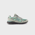 New Balance Made in USA 990v4 - Silver Moss / Bright Mint