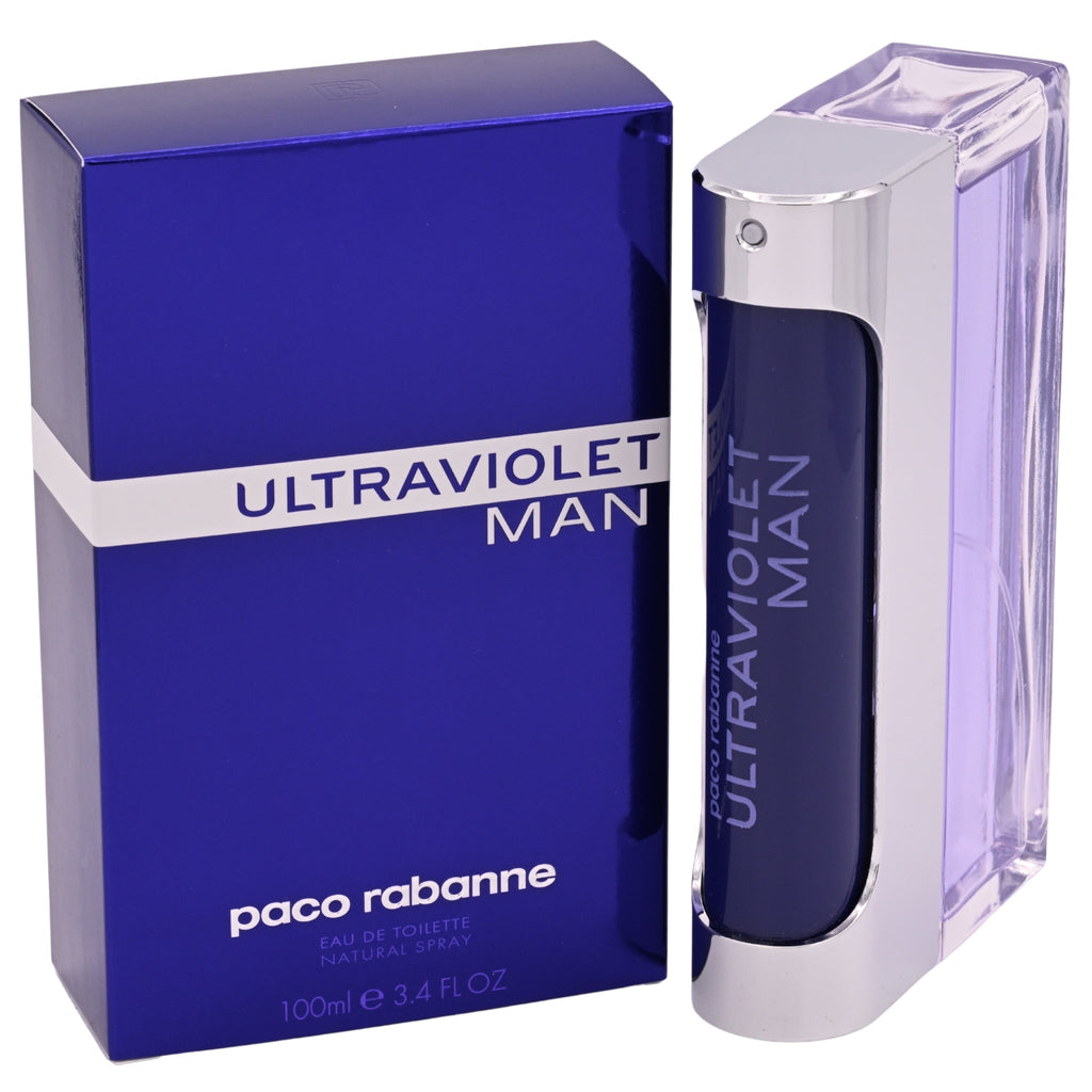 ULTRAVIOLET by Paco Rabanne for Men 3.3 / 3.4 oz EDT Cologne Spray NEW in BOX