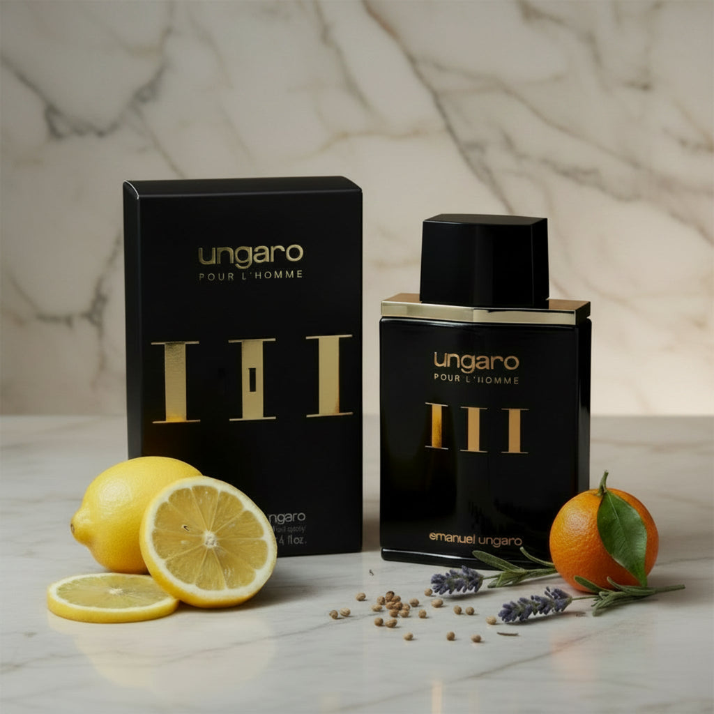 UNGARO pour L'HOMME III Cologne 3.3 / 3.4 oz EDT For Men New in Box