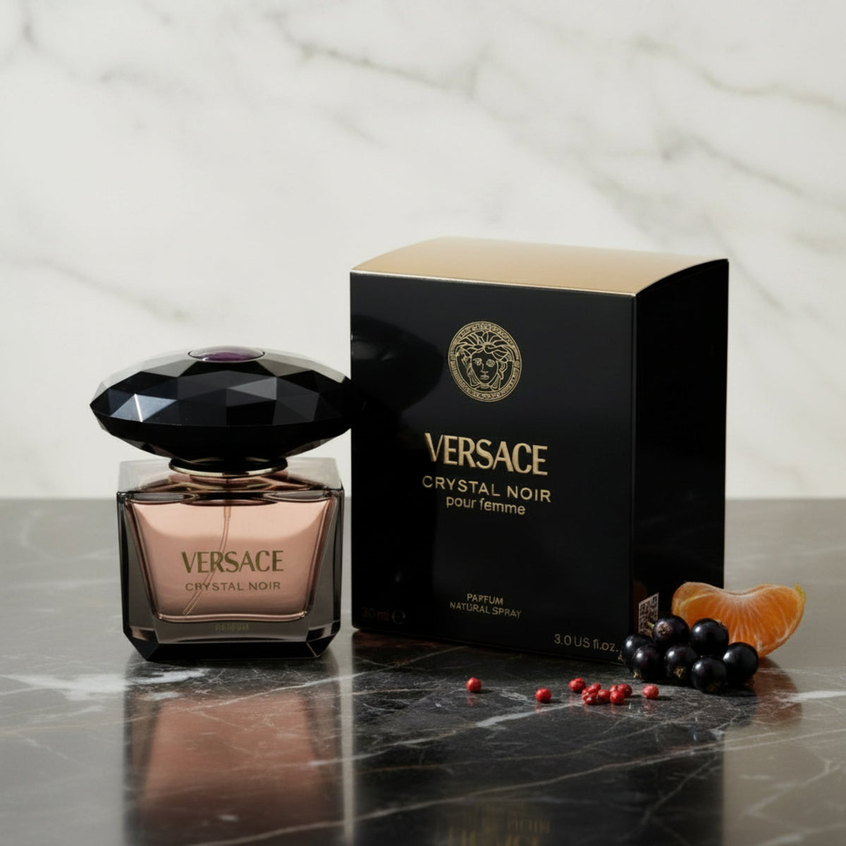 Versace Crystal Noir Parfum Spray for Women 3.0 fl oz (90 ml) by Versace