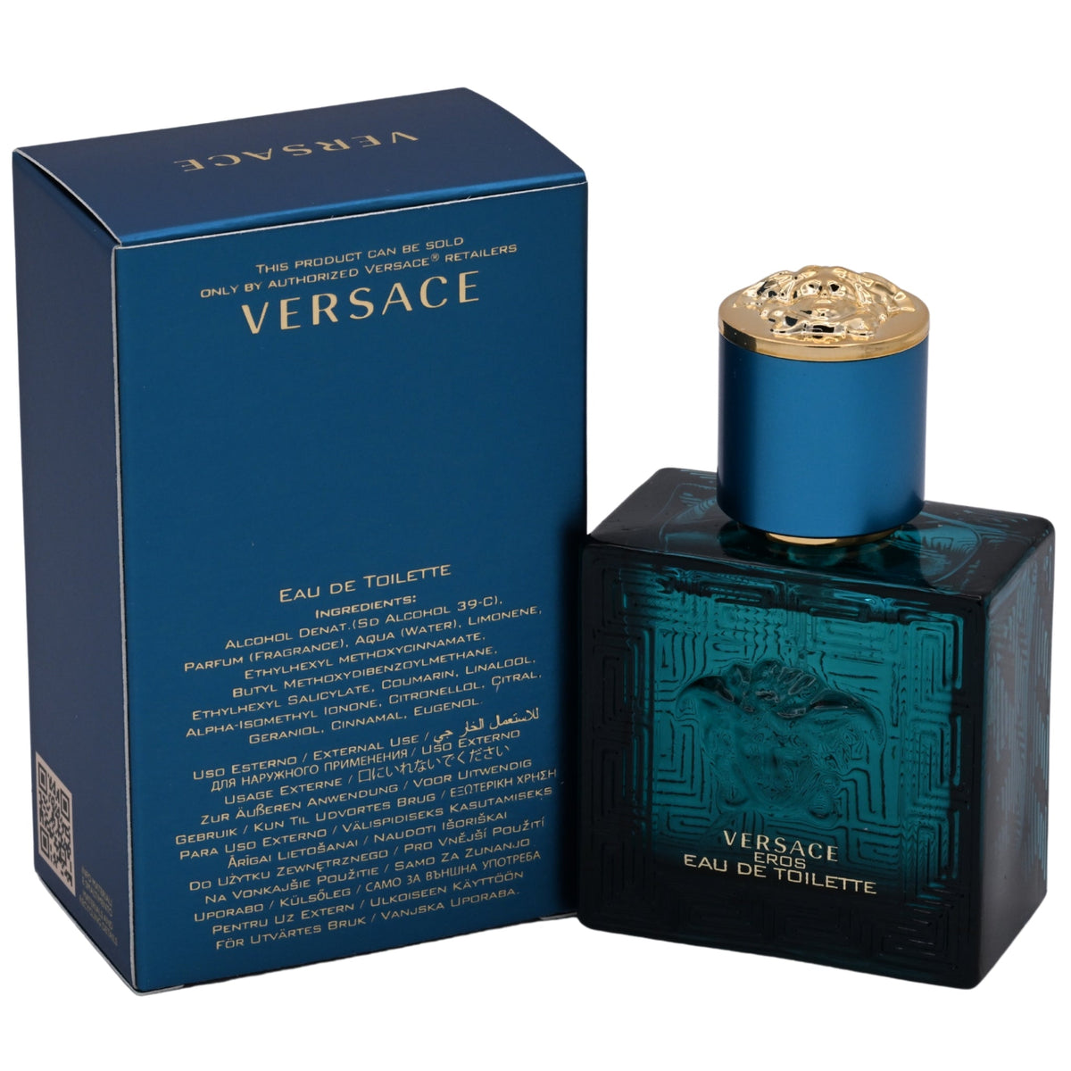 Versace Eros by Gianni Versace cologne for men EDT 1 / 1.0 oz New in Box