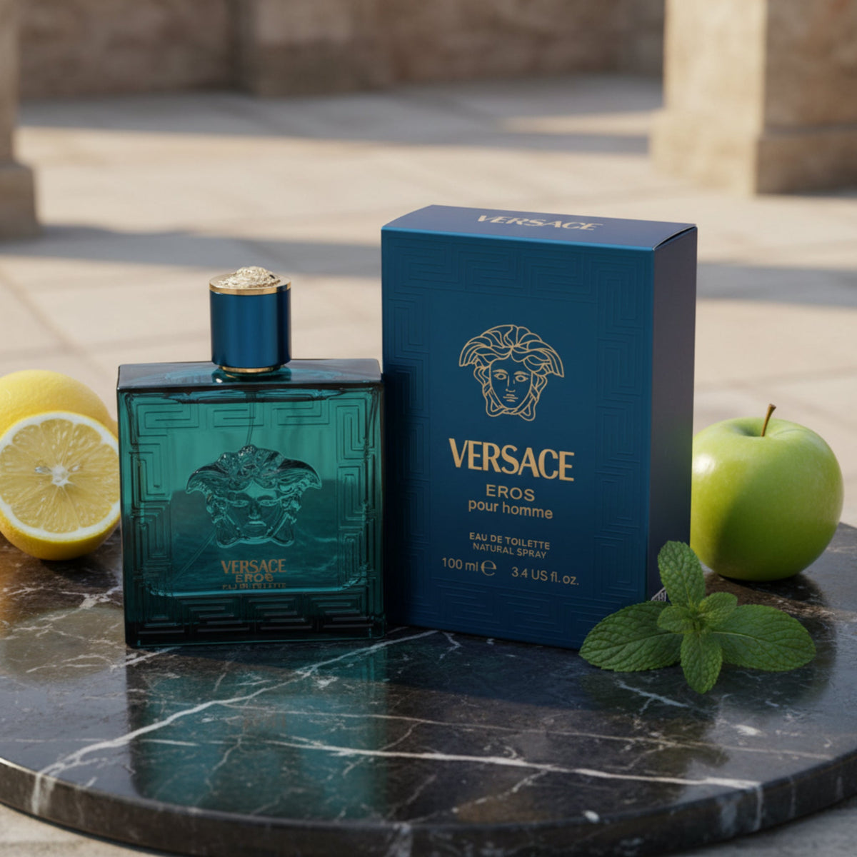 VERSACE EROS Men cologne edt 3.4 oz 3.3 NEW IN BOX