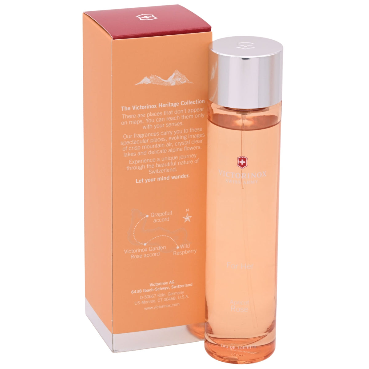 Victorinox Swiss Army Apricot Rose Eau de Toilette (EDT) Spray for Women 3.4 oz by Victorinox