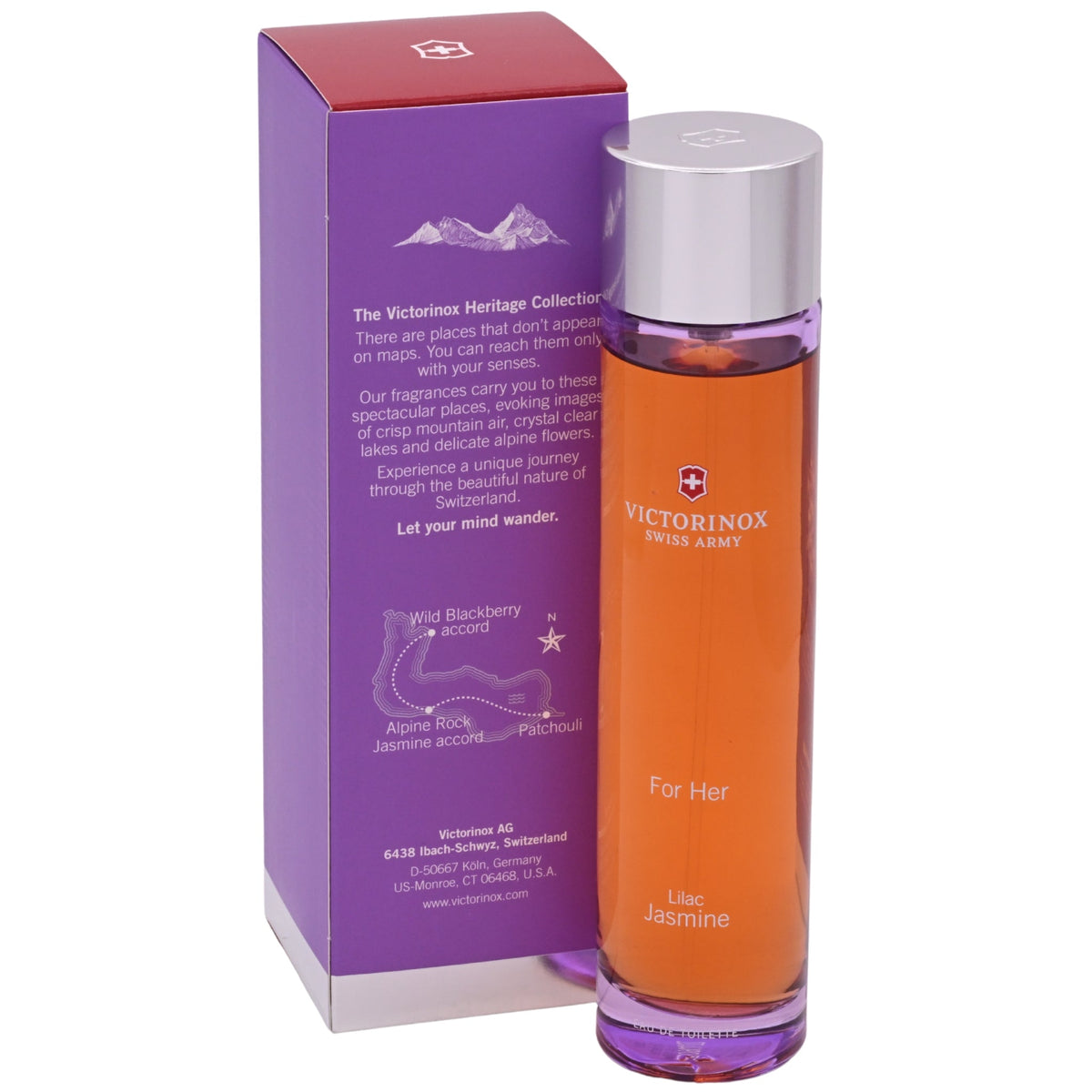 Victorinox Swiss Army For Her Lilac Jasmine Eau de Toilette (EDT) Spray for Women 3.4 oz