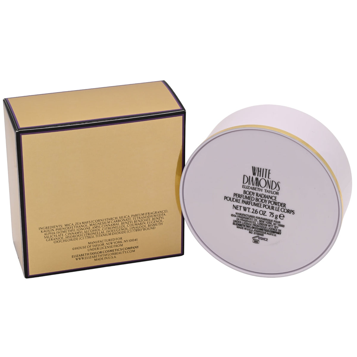 White Diamonds by Elizabeth Taylor Body Radiance perfumed Body Powder 2.6 oz