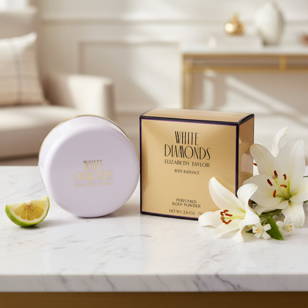 White Diamonds by Elizabeth Taylor Body Radiance perfumed Body Powder 2.6 oz