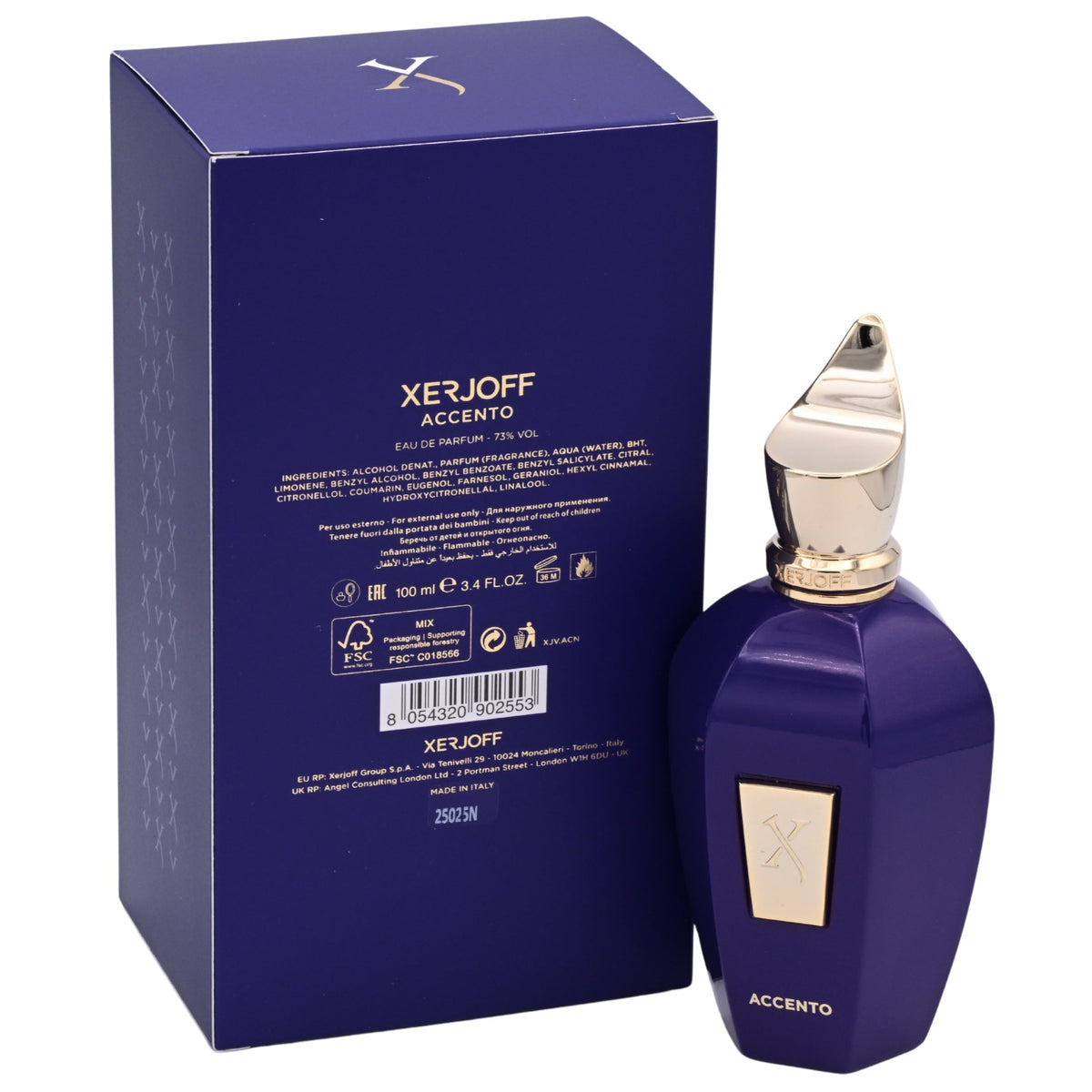 Xerjoff Accento Eau de Parfum (EDP) Unisex Spray 3.4 fl oz / 100 ml – New Retail Box