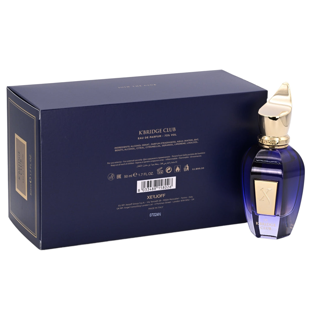 Xerjoff Join The Club K'Bridge Club Eau de Parfum (EDP) Unisex Spray 1.7 oz / 50 ml - New Retail Box
