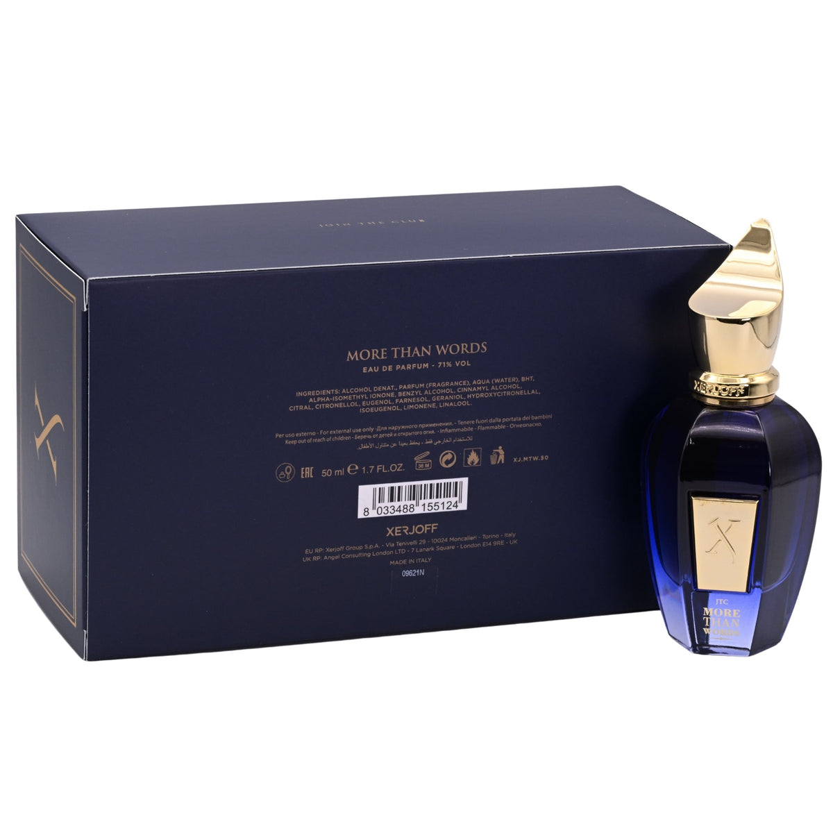 Xerjoff More Than Words Eau de Parfum (EDP) Unisex Spray 1.7 oz / 50 ml New in Retail Box
