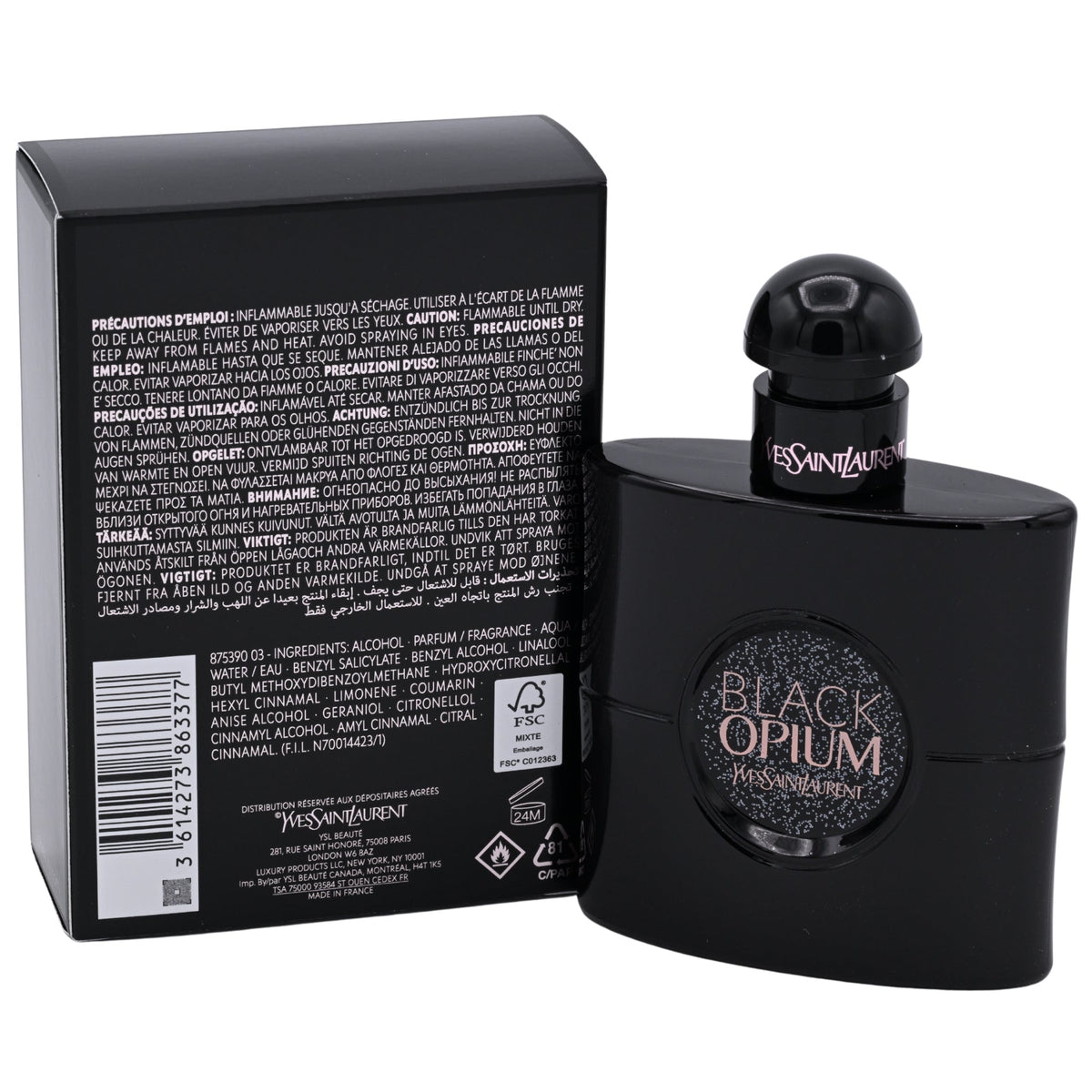 Yves Saint Laurent Black Opium Le Parfum Eau de Parfum Spray for Women 1.7 oz (50 ml) NIB