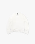 Initial Sheer Rib Long Sleeve T-Shirt - Flat White